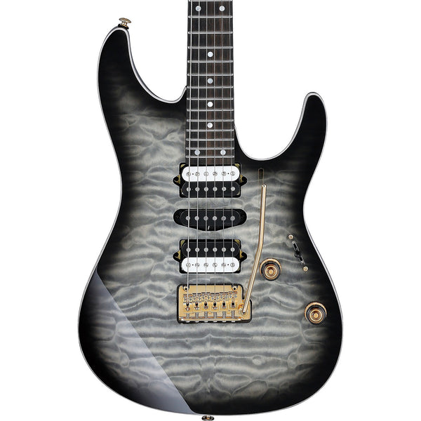 Ibanez AZ47P1QM-BIB AZ Premium - Black Ice Burst