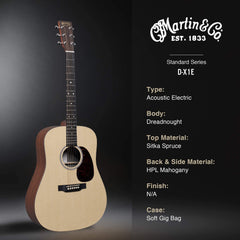  Martin D-X1E Spruce X Series Satin Natural | Music Experience | Shop Online | South Africa