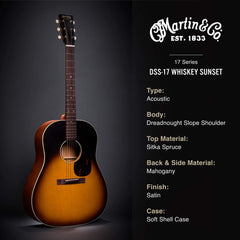 Martin DSS-17 17 Series Satin Whiskey Sunset | Music Experience | Shop Online | South Africa