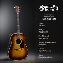 Martin HD-28 Standard Series Gloss Ambertone | Music Experience | Shop Online | South Africa