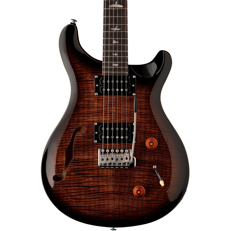 PRS SE Custom 22 Semi-Hollow Black Gold Burst | Music Experience