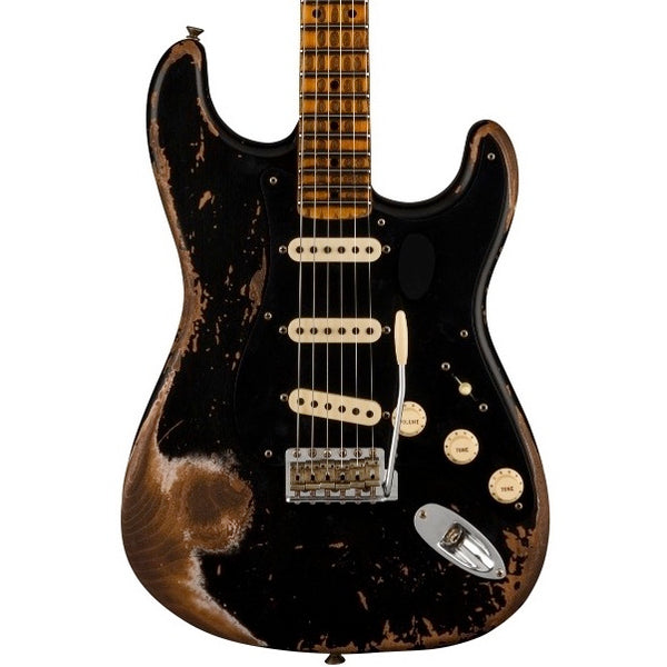 Fender Custom Shop Poblano Stratocaster Super Heavy Relic Aged Black | Music Experience | Shop Online | South Africa